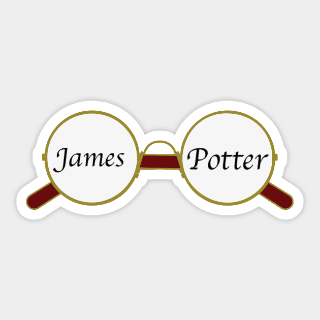 James Potter Glasses Sticker by ThePureAudacity